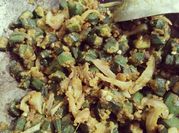 A picture of besan bhindi