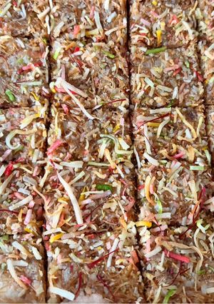 A picture of Sev Barfi – No Nuts Recipe.