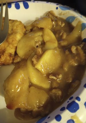 A picture of Honey Butter Fried Apples.