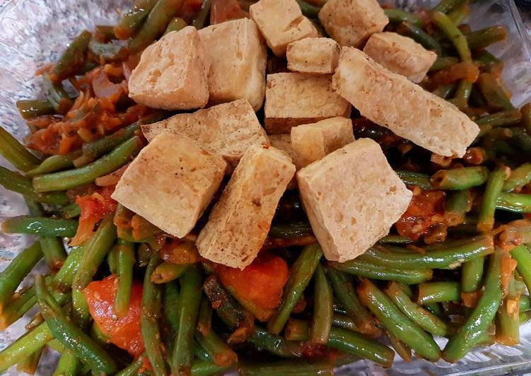 Steps to Prepare Any-night-of-the-week Green beans with tofu