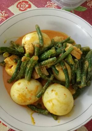 Foto resep Gulai telur kacang panjang