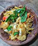 Ayam penyet sambal bawang