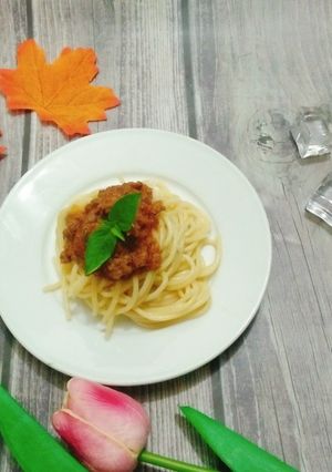 Hình của món Mỳ spaghetti ngon như ngoài nhà hàng.