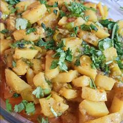A picture of Potatoes masala.