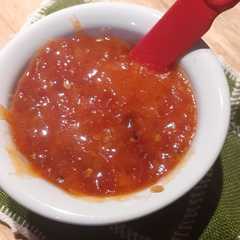 Una foto de Mermelada de tomates 🍅🍅🍅