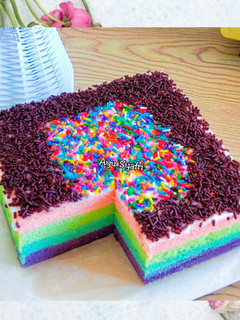 Foto resep Rainbow Cake 4 Layar