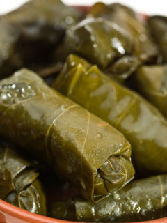 A picture of Stuffed Grape Leaves.