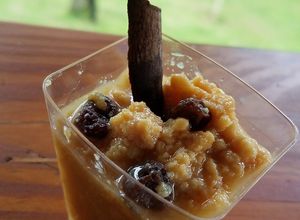 Una foto de Dulce de Leche cortada (Cortadito)