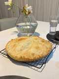 Tarta de queso y cebolla