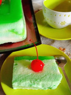Foto resep Puding Busa Pandan