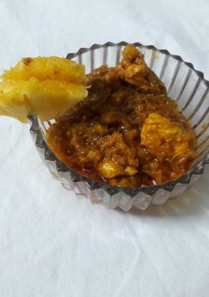 আনারশ মাংস রেসিপির প্রধান ছবি