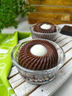 Foto resep Puding Coklat vla vanila (731)