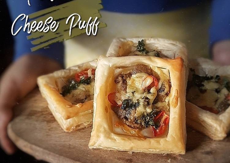 MUSHROOM CHEESE PUFF #fayekusairi