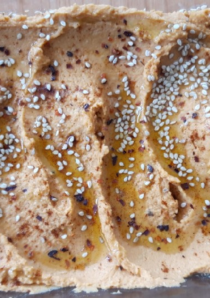 Una foto de Hummus de la vera