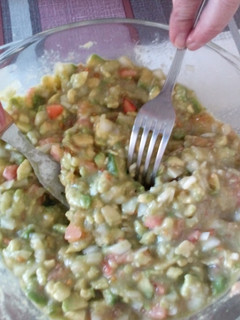 Una foto de Guacamole casero