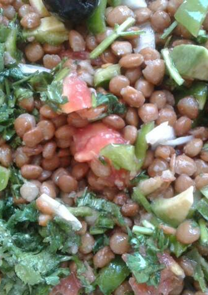 Una foto de Ensalada de lentejas