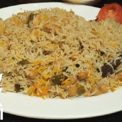 A picture of Punjabi Chana pulao.