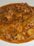 Sepia y calamares con majao de almendras