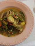 Cocido de tupinambas y judías verdes