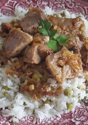 Hagymás zsírban sült lapocka recept fotója