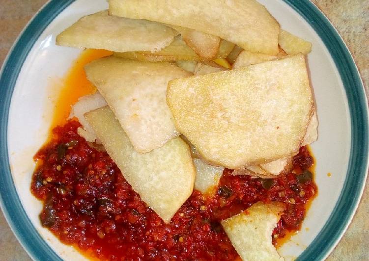 Steps to Make Super Quick Homemade Fried Yam and Sauce | The Best Food|Simple Recipes for Busy Familie