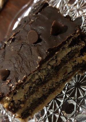 Una foto de Torta turrón de chocolate !