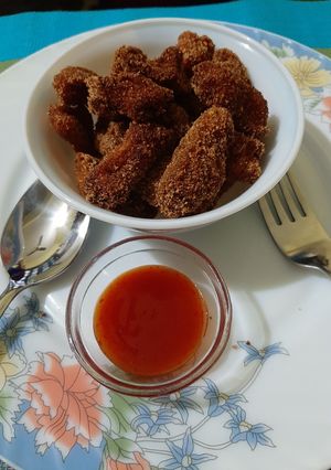 A picture of Chicken popcorn.