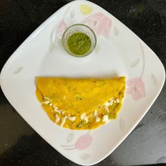 A picture of Cheese Stuff Moong Dal Dosa (kids favorite).