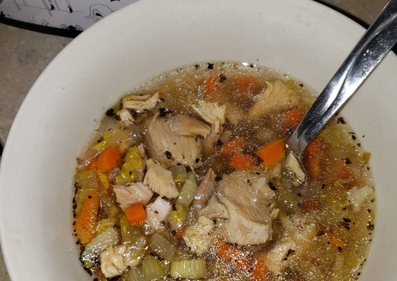 Simple turkey soup