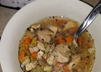 Easiest Way to Cook Tasty Simple Leftover Turkey Soup