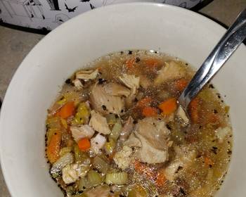 The New Way Prepare Recipe Simple Leftover Turkey Soup Delicious