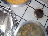 Peas stew with Rice
