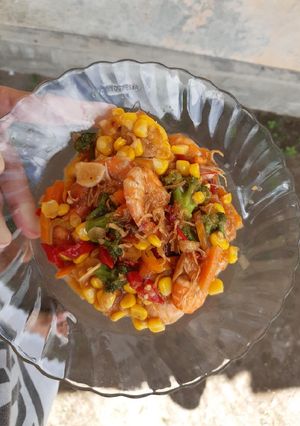 Foto resep Udang Sayur Asam Manis