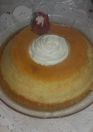 Una foto de Flan casero