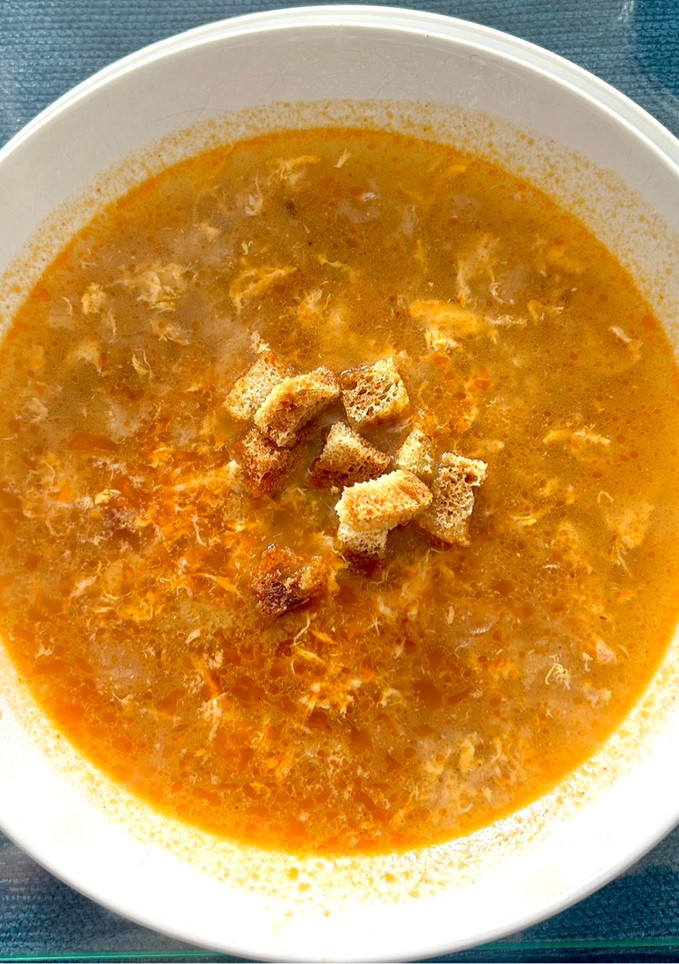 Una foto de Sopa de ajo
