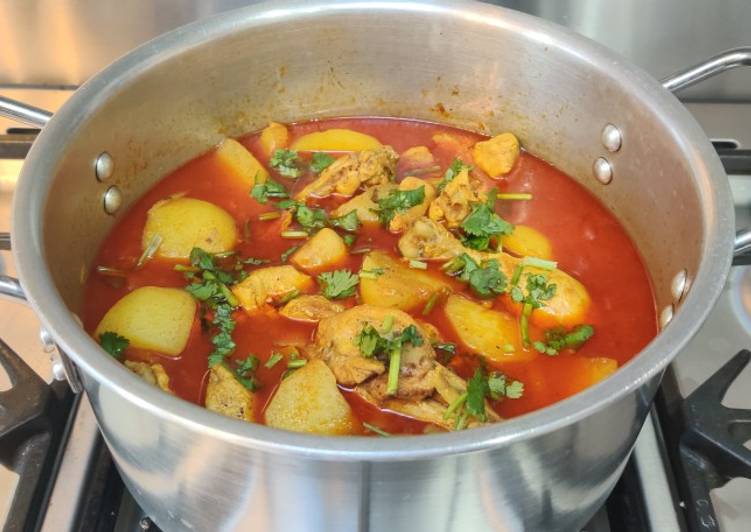 Steps to Prepare Any-night-of-the-week Chicken and Potato Curry