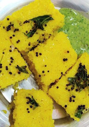 A picture of Dhokla.