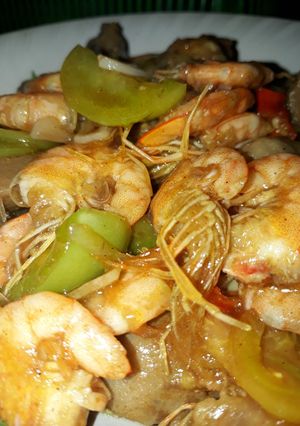 Foto resep Tumis udang bakso