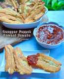 Sanggar Pappek dengan Cicahan Sambal Tomato (Pisang Ketuk)