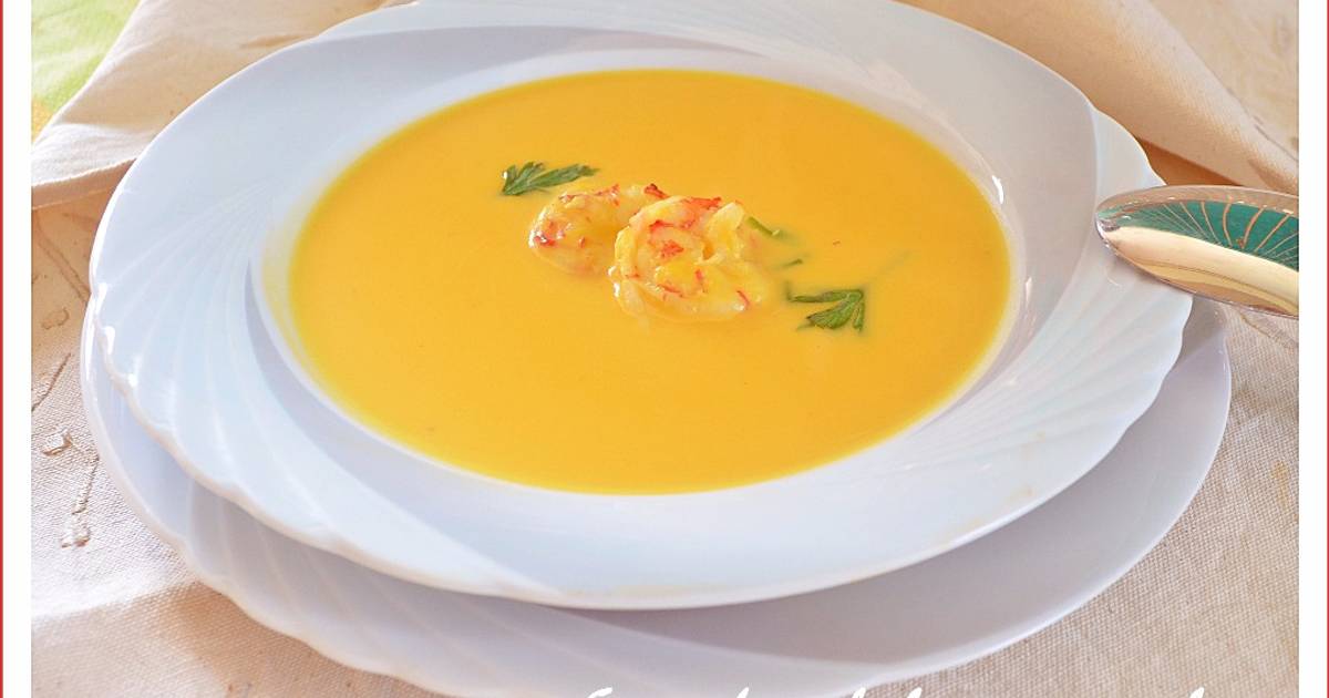 Sopa De Calabaza Con Gambas (Thermomix) Receta De PILAR- Cookpad