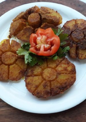 A picture of Potato Fish Fry Masala.