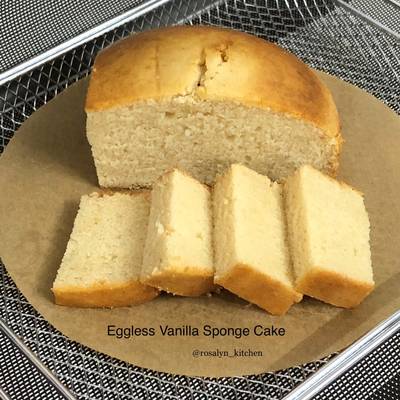 Eggless Sponge Cake Recipe