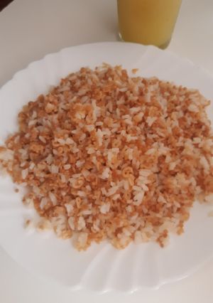Una foto de Arroz con letras