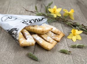 Une photo de Bugnes végétaliennes et sans gluten