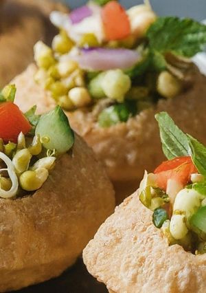 A picture of Protein packed pani puri.