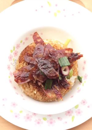 A picture of Chinese Pork And Liver Sausage In Shao Xing Wine And Dang Gui So.