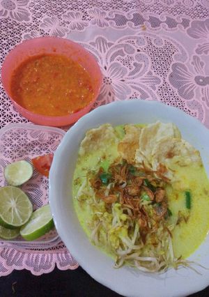 Foto resep Soto ayam santan sambal setan