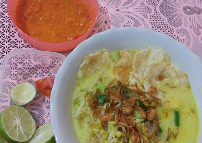 Soto ayam santan sambal setan