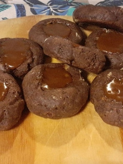 Una foto de Pepas de chocolate y dulce de leche!!