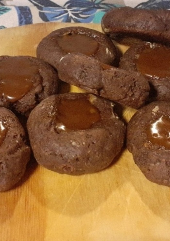Una foto de Pepas de chocolate y dulce de leche!!